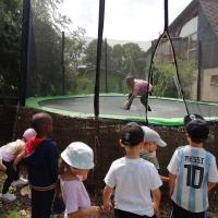 trampoline géant